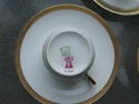 Lot Demitasse Teacup and Saucer 5 set J P LIMOGES 