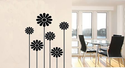 LARGE FLOWERS  WALL ART DECAL STICKER DECOR FLORAL
