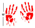 BLOODY HANDS VINYL DECAL sticker goth emo horror w