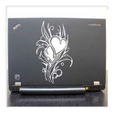 HEART FLOWER LAPTOP VINYL STICKER DECAL skin decor