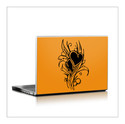 HEART FLOWER LAPTOP VINYL STICKER DECAL skin decor