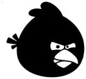 2x11" ANGRY BIRD VINYL DECAL STICKER ANDROID CAR I