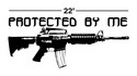 MACHINE GUN PROTECTED VINYL STICKER DECAL rifle AR