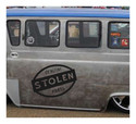 STOLEN PARTS VINYL STICKER DECAL wall art car deco