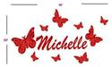 LARGE PERSONALIZED CHILDS NAME VINYL WALL DECAL KI