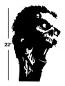 ZOMBIE VINYL STICKER DECAL auto art car truck deco