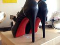 $1K CHRISTIAN LOUBOUTIN LULY MARY JANE PEEP TOE LE