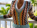 MISSONI for Target V Neck Knit Cardigan Multicolor