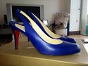 CHRISTIAN LOUBOUTIN ELECTRIC ROYAL BLUE OH MY SLIN