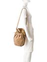 ALEXANDER WANG TAN BROWN DIEGO BUCKET BAG SUEDE LE