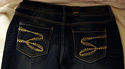NWT SEVEN 7 JEANS IN SIZE 10 DARK/CONFETI BLUE RET