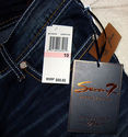 NWT SEVEN 7 JEANS IN SIZE 10 DARK/CONFETI BLUE RET