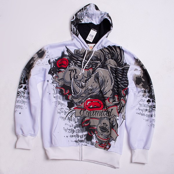 New ECKO UNLTD Mens Hip Hop Zipper Cotton Hoodie Sweater Jacket ...