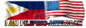 Philippines flag and USA flag
