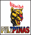 Pilipinas Wolf (philippines flag logo)