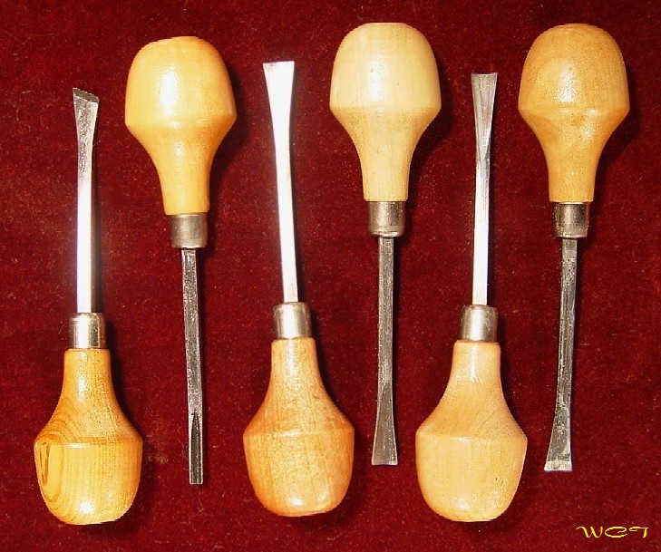 Wood Carver Tools 6 piece prof Palm Carving Tool Set