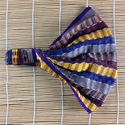 Small Headband Earthtone Yellow Purple Handwoven C