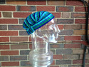 Small Blue Headband Expandable Handwoven Bandana H