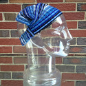Small Blue Headband Expandable Handwoven Bandana H