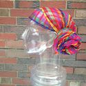 Sheer Headwrap Handwoven Multicolor Scarf Open Net