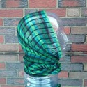 Sheer Headwrap Handwoven Green Scarf Open Net Hair