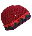 Small Toboggan Beanie Cap Folded Brim Crochet Wint