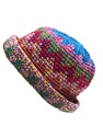 Medium Bowler Floppy Cloche Bell Brim Hat Crochet 