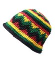 Large Rasta Reggae Winter Hat Hand Made Bowler Flo