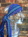 Inspirit Arts Short Purple Headwrap, Handwoven Lig
