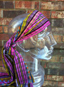Inspirit Arts Short MULTICOLOR Pink Headwrap, Hand