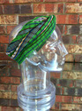 Inspirit Arts Short Multicolor Green Headwrap, Han