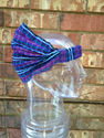 Small Blue Purple Headband Expandable Lightweight 