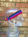 Medium Rainbow Headband handwoven Open Lightweight