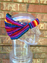 Small Rainbow Handwoven Headband Expandable Handwo