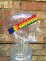 Medium Rainbow Headband Handwoven Bandana Headwrap