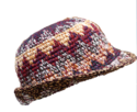 Large Bowler Floppy Cloche Bell Brim Hat Crochet C