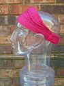 Medium Headband Solid Pink Handwoven Cotton Hair S