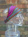 Small Multicolored Magenta Headband Handwoven Band