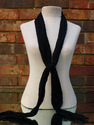 Sheer Headwrap Handwoven Black Scarf Open Net Hair