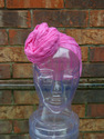 Sheer Headwrap Handwoven Solid Pink Scarf Open Net