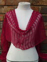 Sheer Headwrap Handwoven Solid Dark Maroon Scarf O