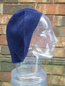 Inspirit Arts TAM BERET HAT Solid Blue Hand Made K