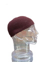 Large Size Long Skull Cap Beanie Brown hand made 1