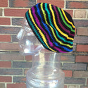Inspirit Arts Cap TAM Beret HAT Multi Colored Blac