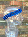 Small Blue Headband Expandable Handwoven Elastic C