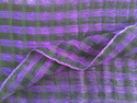 Sheer Multicolor Black purple Headwrap Handwoven S