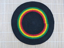 XL TAM BERET HAT Black Reggae Rasta Dreadlock Jama