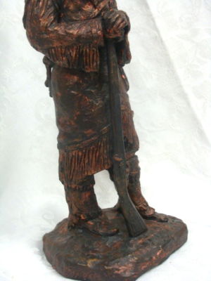 Lonergans Knives : Western Mountain Man Sculpture Bronze Statue D