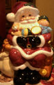 Collectiable Christmas Santa Cookie Jar by Holiday