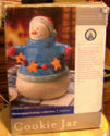 VTG Christmas Snowman Cookie Jar by Home Trend - H